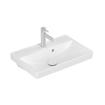 Villeroy & Boch Avento wastafel - compact - 55x37cm - met overloop CeramicPlus - Stone White (mat wit) SW448523