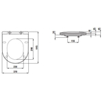 Laufen Pro abattant WC SlimSeat 44.5x37x4.5 + softclosing + quick release Blanc SW89799