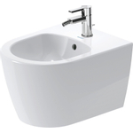 Duravit ME by Starck wandbidet Compact 37x48cm met kraangat met overloop wit SW84176