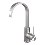 Brauer Brushed - Edition Wastafelmengkraan opbouw - hoog - draaibaar - platte uitloop - model a - PVD - geborsteld RVS SW374375