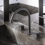 Hotbath Cobber Inbouw wastafelmengkraan - mat/glans verouderd ijzer (zwart) SW440780