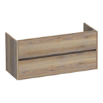 BRAUER Nexxt Wastafelonderkast - 120x46x55cm - 2 greeploze softclose lades - 2 sifonuitsparingen - hout - Vintage oak SW392971