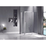 Marenza Neptune Douchecabine - 120x90cm - met schuifdeur - 8mm veiligheidsglas - anti kalk - gepolijst zilver SW543467