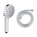 GROHE Vitalio Joy Douchette à main - ronde - 3 types de jets - flexible de douche Silverflex - 175cm - chrome SW1565489