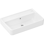 Hansgrohe Xanuia Q Wastafel/Fontein - 60x37cm - inbouw - zonder kraangaten - met overloop - glans wit SW1165069