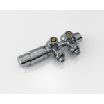 Rosani Classic set de raccordement universel pour radiateur droit et coudé chrome SW736616