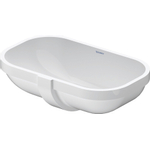 Duravit D-code Onderbouwwastafel - 49.5x32cm - zonder kraangat - met overloop - glans wit 0315114