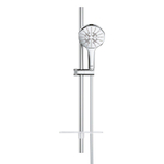 GROHE Rainshower SmartActive 130 Ensemble barre de douche - 60cm - douchette à main ronde - 3 types de jets - flexible de douche lisse - avec porte-savon - chrome SW472427