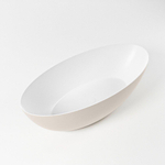 MONDIAZ FLOAT Vrijstaand bad - 170x80cm - Solid surface - mat linen/talc (beige / wit) SW491489