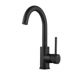 Wiesbaden Ribbd Mitigeur lavabo avec bec pivotant mat noir SW632120