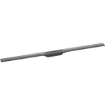 Hansgrohe RainDrain Flex douchegoot - 120cm - brushed black chrome (zwart) SW1590351