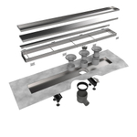 Easy Drain Multi TAF caniveau simple plaque 90cm avec grille design Zero inox 2301823