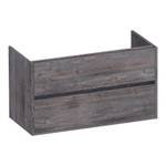 BRAUER Adore meuble sous-lavabo - 100x46x55cm - 2 tiroirs softclose - sans poignées - 1 découpe pour siphon - Driftwood SW1198207