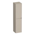 BRAUER Adore Wavy armoire haute - 160x35x35cm - 2 portes - ouvrant à gauche ou à droite - sans poignée - beige mat SW1198506