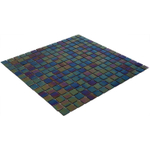 La Mosaic Factory Amsterdam carreau mosaïque - 32,2x32,2cm - carrelage mural et de sol - Carré - Verre Noir brillant SW62150