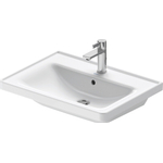 Duravit D-neo Wastafel - 65x48cm - met 1 kraangat - met overloop - wit SW640403