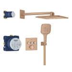 Grohe Grohtherm Smartcontrol Perfect Douche pluie - complète - Warm sunset brossé (cuivre) SW1077526