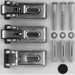 Duravit Divers Wandbevestiging - voor bad en douchebak per - 3 stuks - overig (wit) 0313483
