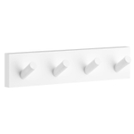 Smedbo House Handdoekhouder - 4x4x3.8cm - zelfklevend / boren - Massief messing Mat Wit SW486784