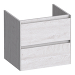 BRAUER Inspire wastafelonderkast 60 2 softclose lades - greeploos - 1 sifon uitsparing - Forest Seashell SW1200662