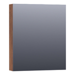 BRAUER Impress spiegelkast – 59x70x15 cm – linksdraaiend, dubbelzijdige spiegeldeurr – Forest Cacao SW392915