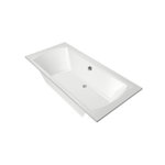 Xenz Robijn Duobad - 190x90x48 - afvoer Midden - acryl - wit SW378332