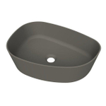 Arcqua Rocker waskom - opbouw - organisch links - 50x37cm - mat quartz grijs SW1209116