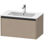 Duravit Ketho.2 Wastafelonderbouwkast - met 1 lade - 81x48x44cm - met greep antraciet - linnen mat SW772466