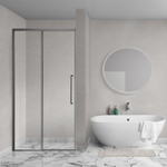 Aqua Vista Lokla Porte de niche - 120x200cm - incl. kit de montage - gunmetal SW1175894