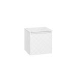 Crosswater Vergo ensemble de meubles de salle de bain - 49.8x47.6x45.5cm - plan vasque effet marbre - 1 tiroir - blanc mat SW911018