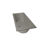 Xenz Lagoon Duobad - 180x80x53 - afvoer Midden - acryl - cement SW103180