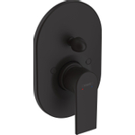 Hansgrohe Vernis set de finition mitigeur de baignoire encastré avec levier mat noir SW651461