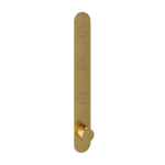 Hotbath Cobber Afbouwdeel inbouwthermostaat - met 3 pushbuttons verticale plaatsing geborsteld messing - PVD - (goud) SW229969