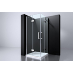 Best Design Erico Cabine de douche carrée accès d'angle 90x90x195cm verre Nano 6mm SW279773