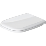 Duravit D-code WC-zitting - 44.3x35.9x5cm - met softclose - kunststof - compact - wit glanzend SW46981