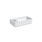 Riho Catching waves Tiny Wash Lave-mains - 1 trou de robinet gauche - vasque à poser droite - mat blanc SW1185424