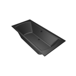 Xenz Robijn Duobad - 190x90x48 - afvoer Midden - acryl - ebony SW378372