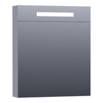 BRAUER Promise Deluxe armoire de toilette – 59 x 70 x 15 cm – LED directe – ouverture à droite – Gris mat SW371674