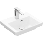 Villeroy & Boch Subway 3.0 fontein - 45x37cm - met kraangat - met overloop - White Alpine (glans wit) SW654433