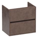 BRAUER Adore meuble sous-lavabo peu profond - 60x39x55cm - 2 tiroirs softclose - sans poignées - 1 évidement pour siphon - Erosion SW1198425