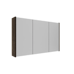 Saniclass Holz Frame Armoire miroir - 100x63x16cm - incluant panneaux latéraux - Chêne charcoal SW1470588