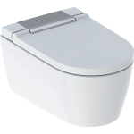 Geberit AquaClean Sela Douche Wc - 37.5x56.5cm - softclose - keratect - chroom afdekplaat - alpine - glans wit SW258980