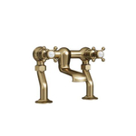 Robinet baignoire Crosswater Belgravia Crosshead - à poser - 16,5 cm bec - laiton brossé SW1176813