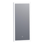 BRAUER Jade miroir – rectangle – 36 x 80 cm – LED directe – à intensité variable, commande tactile – Aluminium (Argent) SW278205