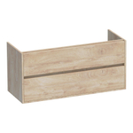 BRAUER Adore Meuble sous-lavabo - 120x46x55cm - 2 tiroirs à fermeture douce - sans poignée - 2 découpes pour siphon - Forest Wheat SW1198303