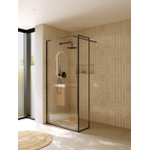 Riho Define Paroi de douche à l'italienne - forme en L - 100x200cm - Gunmetal mat SW1185418