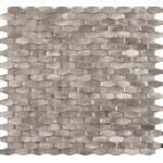 Dune materia mosaics carreau de mosaïque 28.4x30cm halley argent 5mm matt/gloss argent SW798690
