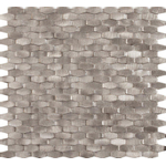 Dune Materia Mosaics Mosaïque 28.4x30cm Halley Silver 5mm Mat/brillant Argent SW798690