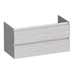 BRAUER Joy Wavy wastafelonderkast 100 2 softclose lades - greeploos - 1 sifon uitsparing - Forest Seashell SW1201300