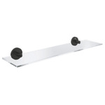 GROHE Start QuickFix Étagère - 53x14.5cm - verre mat - noir mat SW1126550
